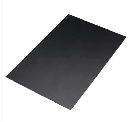Листовой пластик черный 4x1000x3000 мм АБС