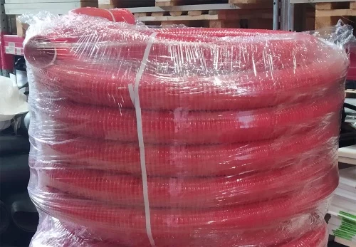 Шланг ассенизаторский морозостойкий ПВХ  76 мм (30 м) красный, CLEAN фото 2