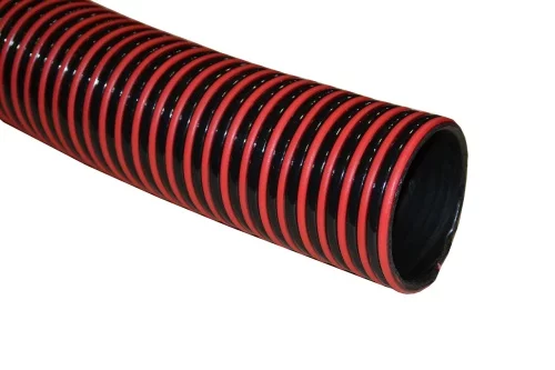 Шланг ассенизаторский морозостойкий ПВХ 76 мм (50 м) чёрный с красной спиралью Португалия фото 2