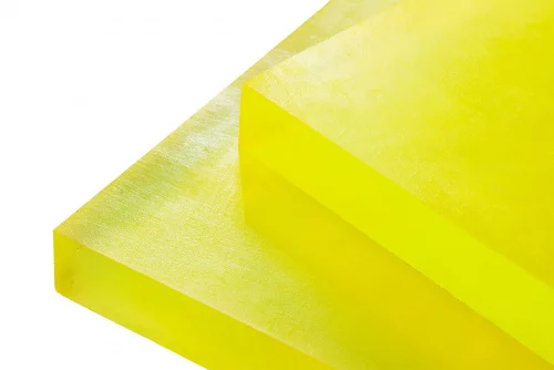 Полиуретан листовой 8 мм (500х500 мм, ~2.5 кг, жёлтый) Китай